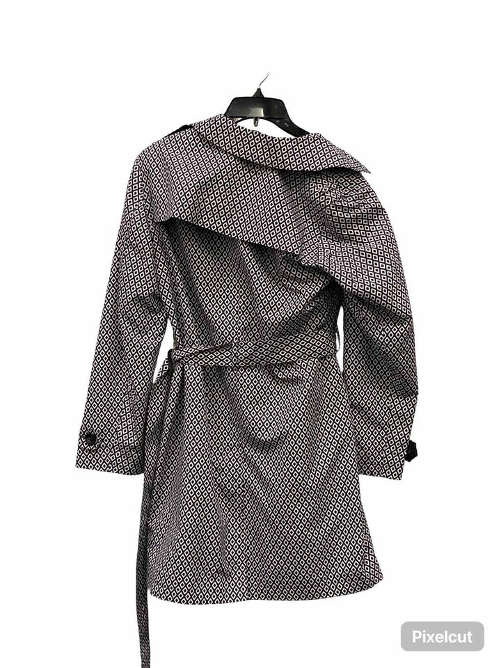 M&S Size 12 Black White Water Resistant Coat(short)