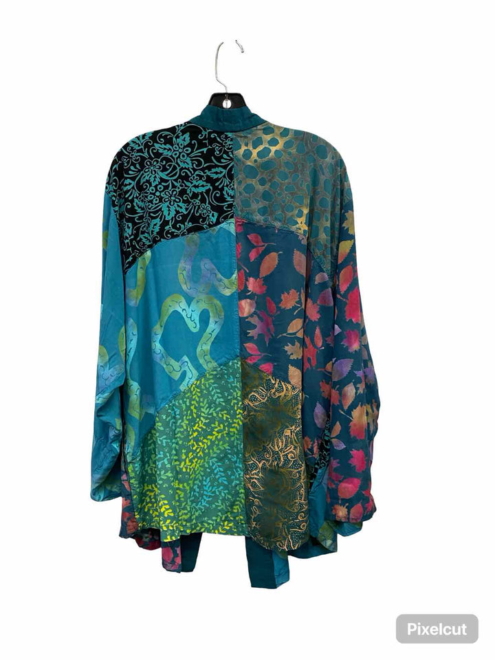 Wild Thing Size XXL Blue Multi Long Sleeve Shirts