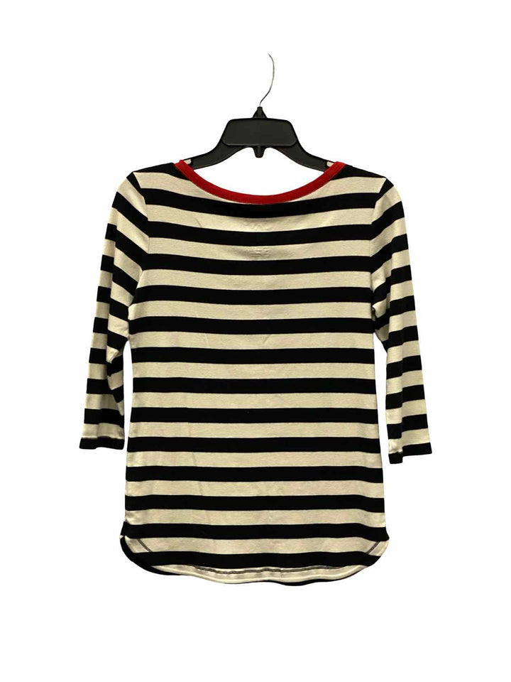 Gap Size M Black White Striped Long Sleeve Shirts