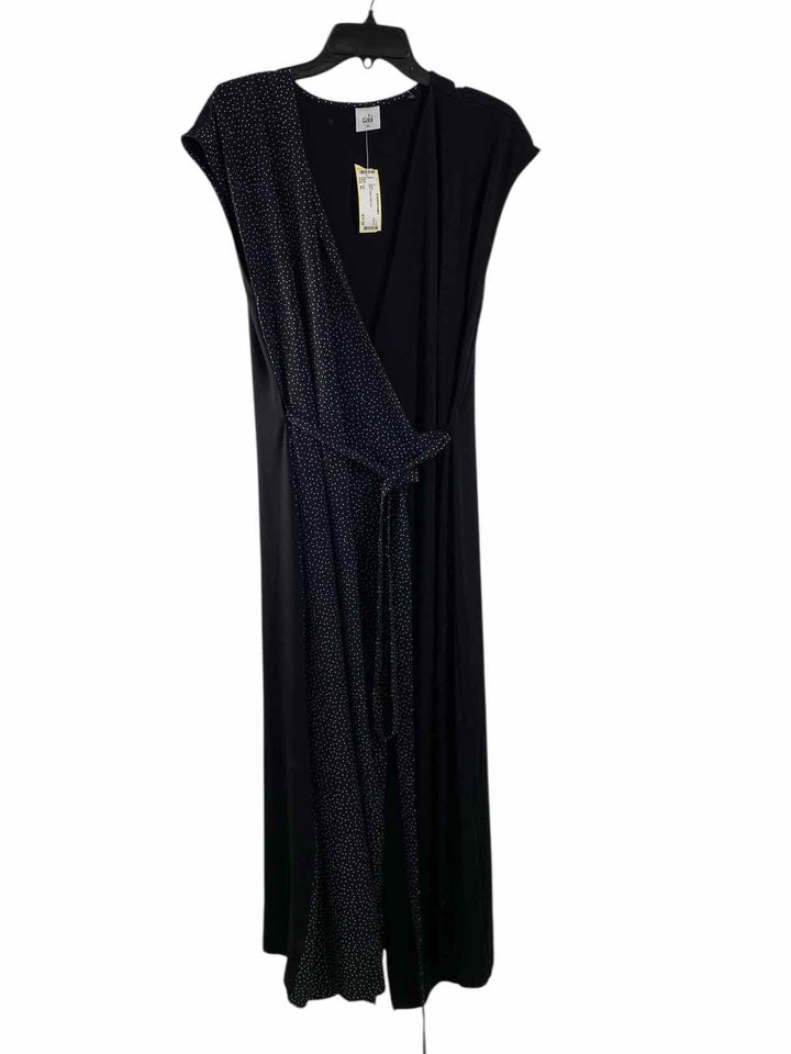 Cabi Size XL Black White Polka Dot Dress