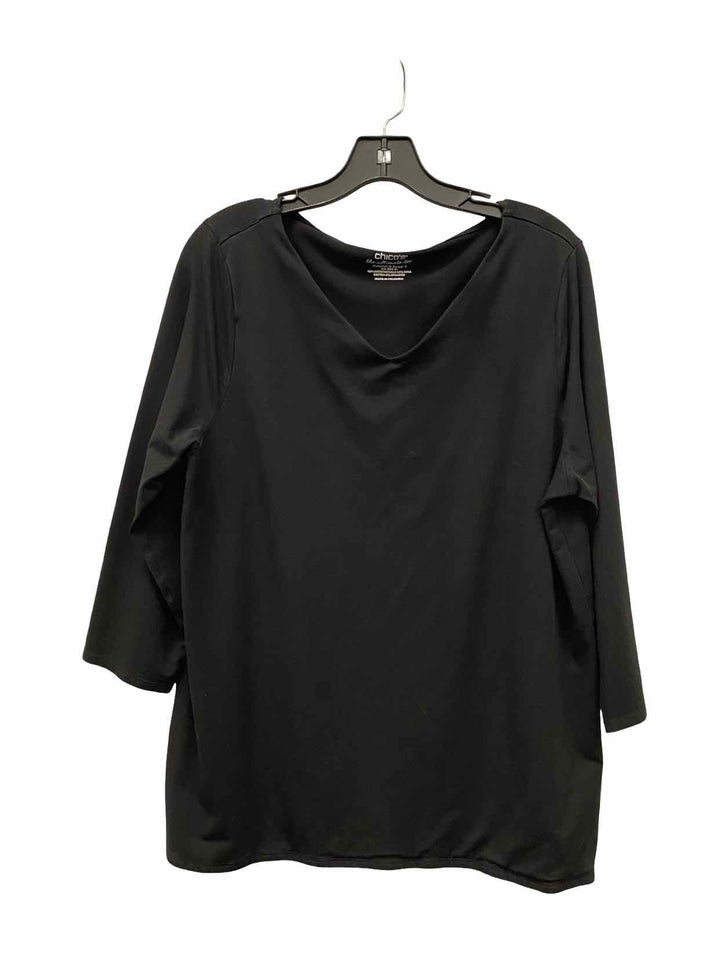 Chico's Size XL Black Long Sleeve Shirts