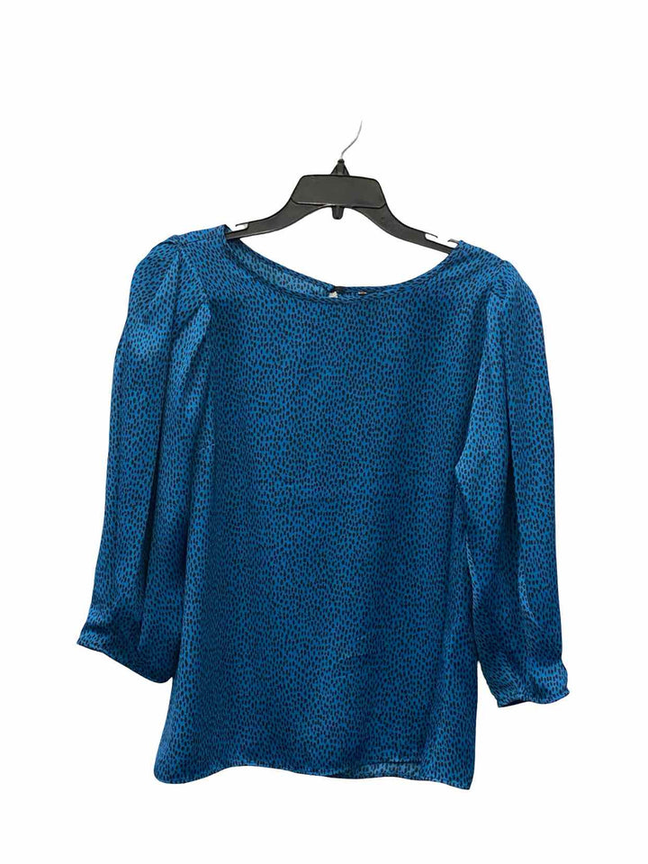 Banana Republic Size L Blue leapard Long Sleeve Shirts
