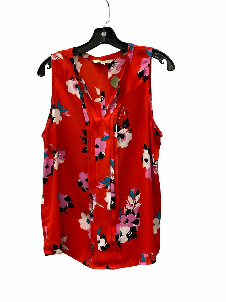 41 Hawthorn Size L Red Floral Tank Top