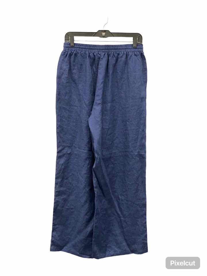 Lintico Size L Blue 100% Linen Pants