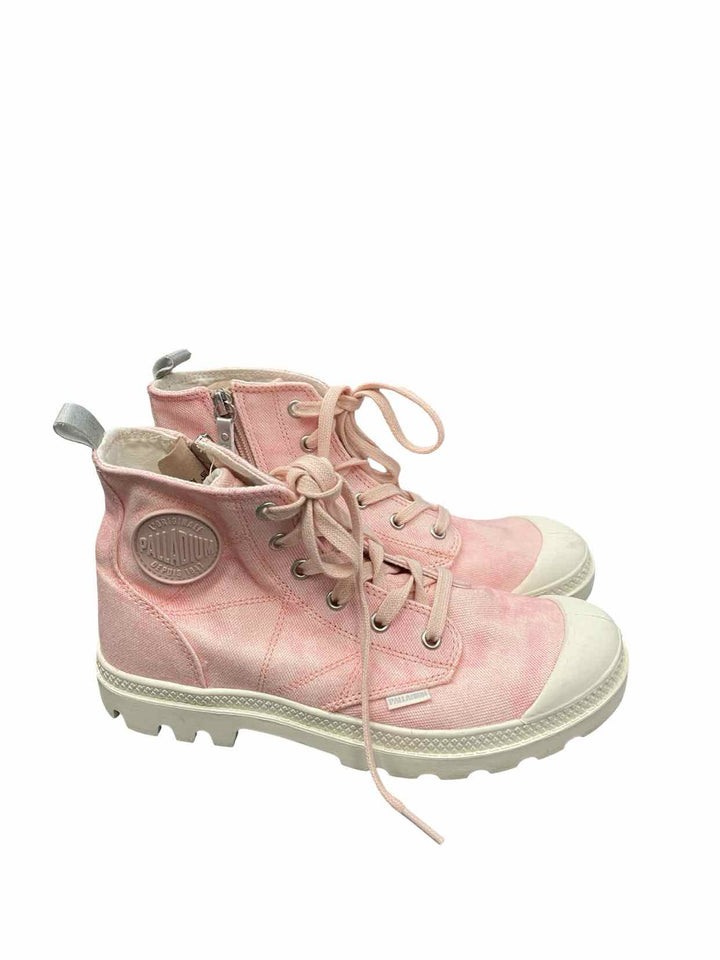 Palladium Shoe Size 8 Pink Canvas Pampa Hi Sneakers