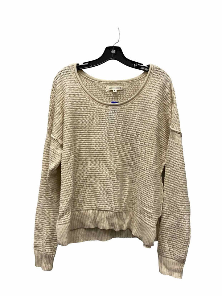 Lucky Brand Size M Cream Sweater