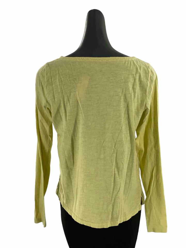 Eileen Fisher Size M Neon Yellow Long Sleeve Shirts