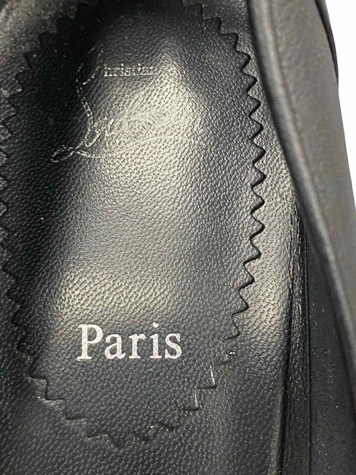 Christian Louboutin Shoe Size 38.5 Black Leather Kate 85 Heels