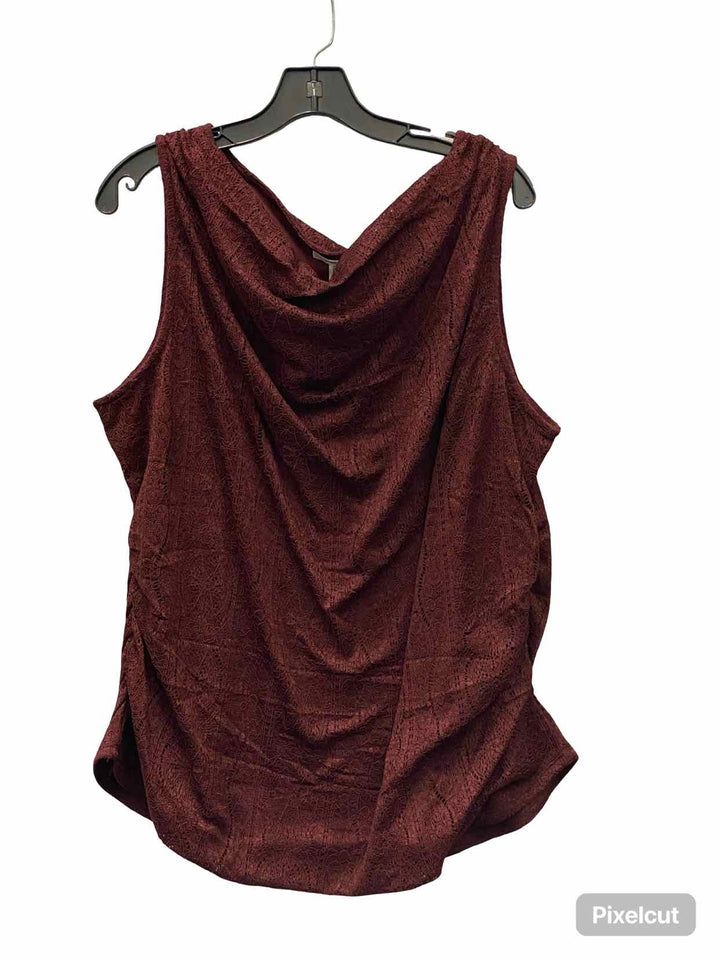 Maurices Size 2X Maroon Tank Top
