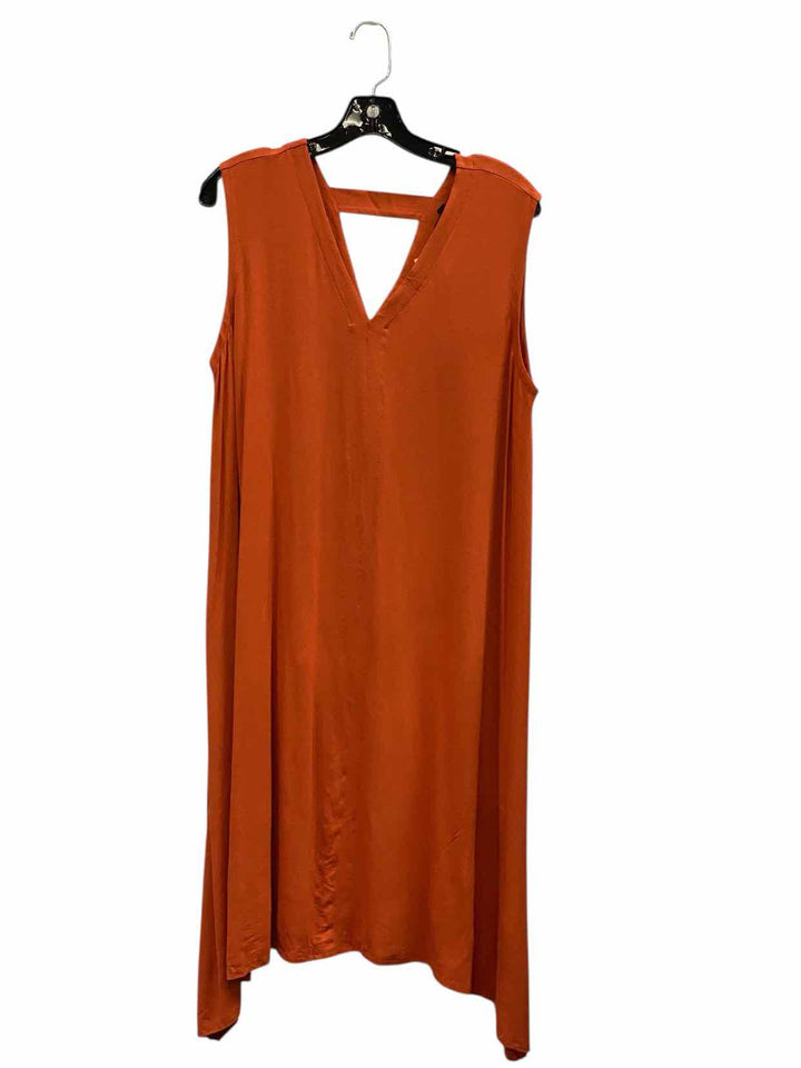 Eileen Fisher Size L Orange Dress