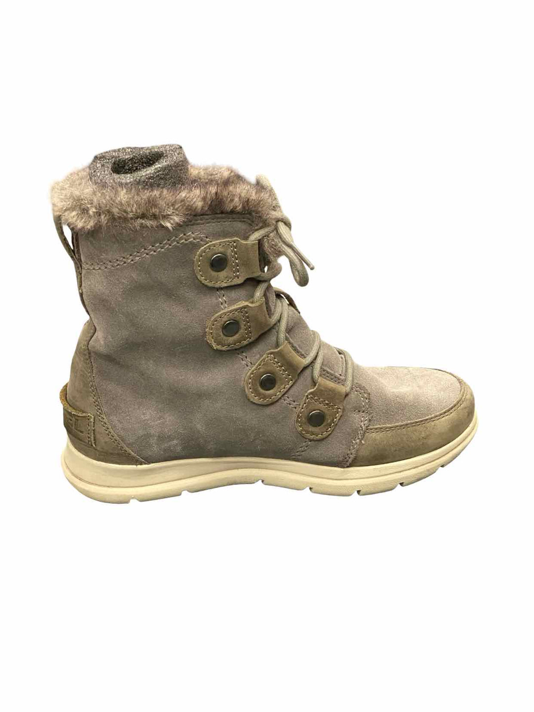 Sorel Shoe Size 7 Gray Explorer Joan Waterproof Boots(Ankle)