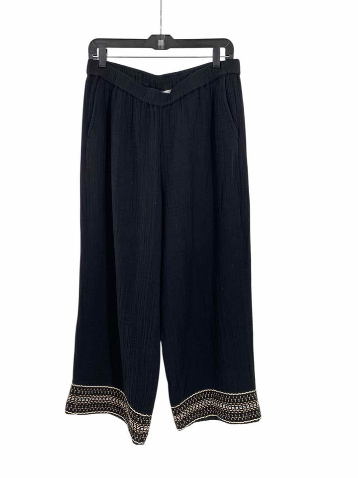 J Jill Size M Black 100% cotton Pants
