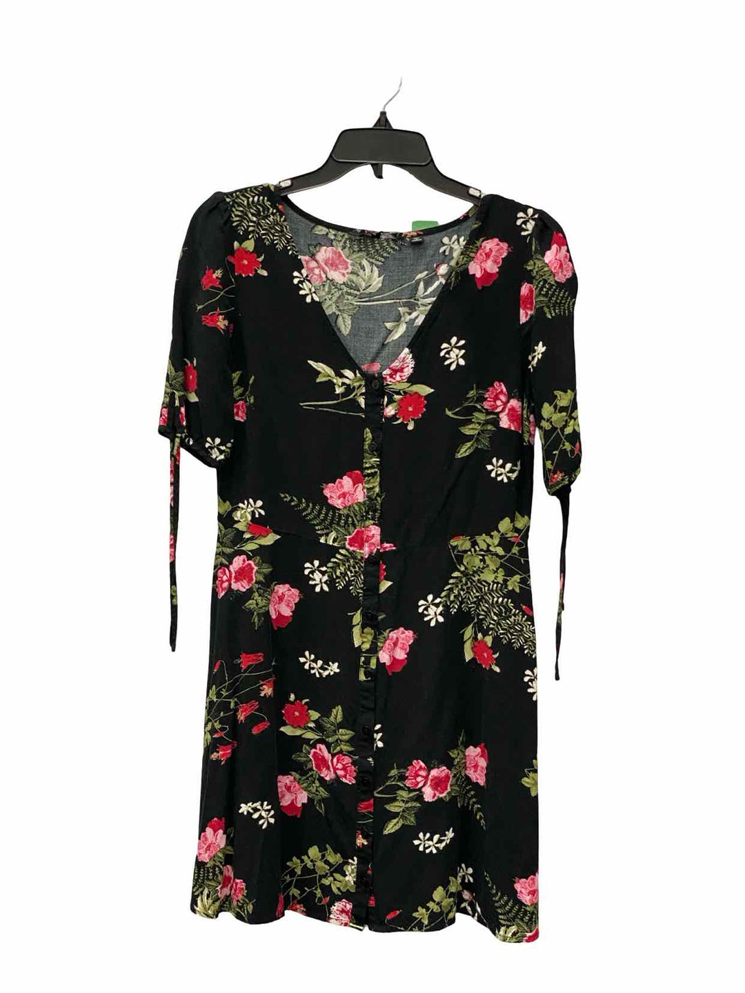 Vera Moda Size M Black Floral Dress