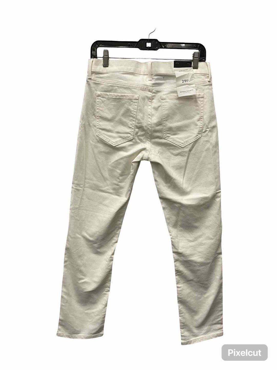Banana Republic Size 29P White Slim Straight Jeans
