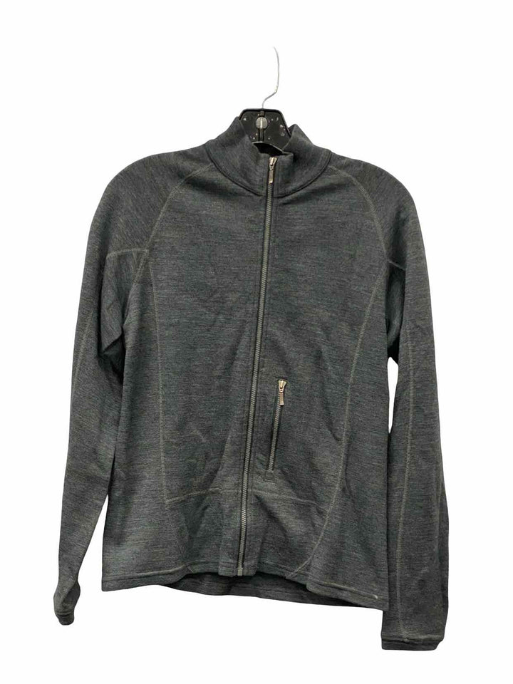 ibex Size M Gray Merino Wool Jacket