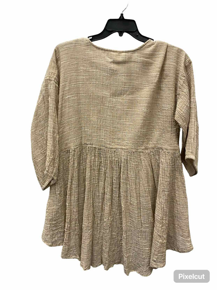 Paper Lace Size OS Beige 100% cotton Long Sleeve Shirts