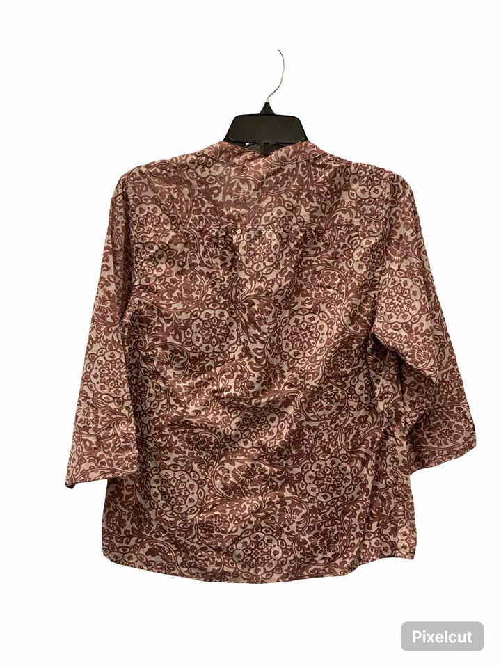 Exofficio Size M Pink Print Long Sleeve Shirts