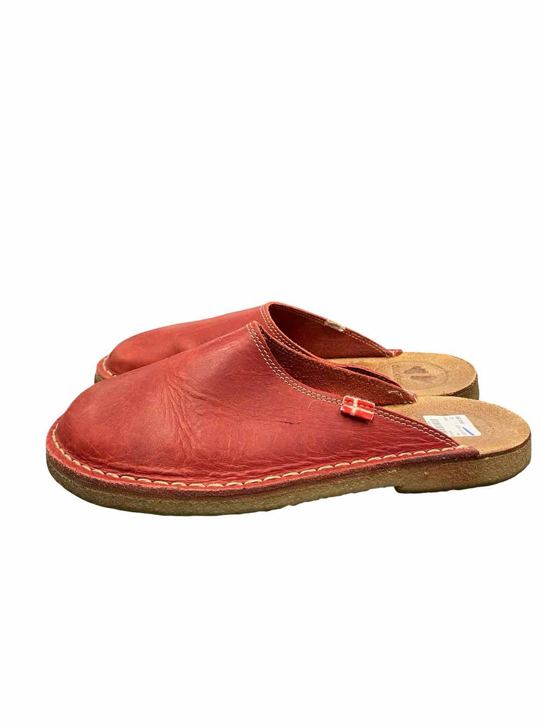Duckfeet Shoe Size 39 Red Leather Blavand Clogs
