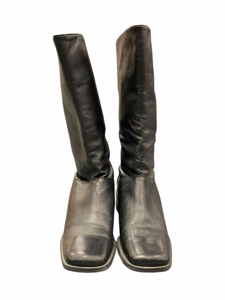 Naturalizer Shoe Size 8 Black Leather Boots(knee)