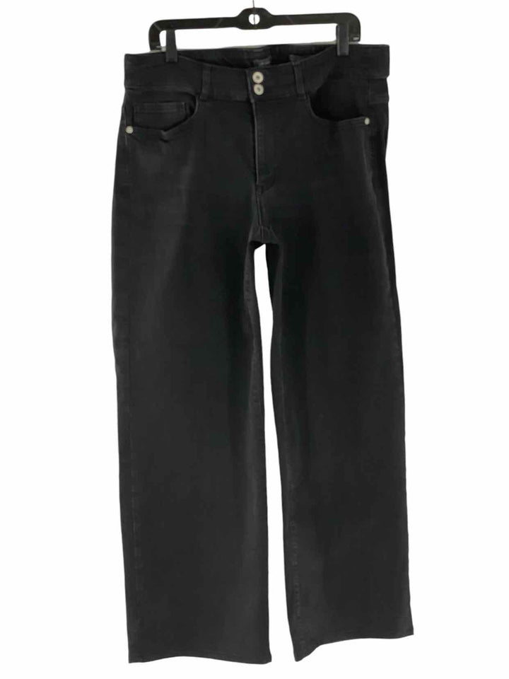 J Jill Size 16 Black Denim Wide leg Jeans