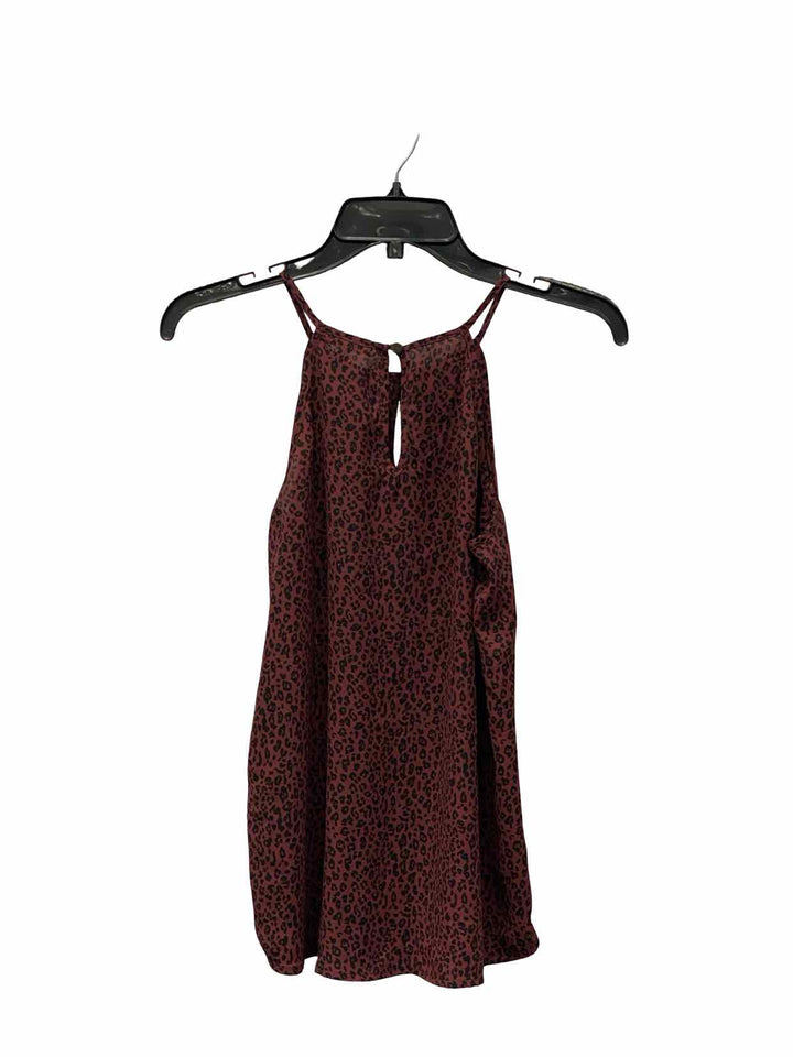 paperMoon Size XS Red Black leapard Tank Top