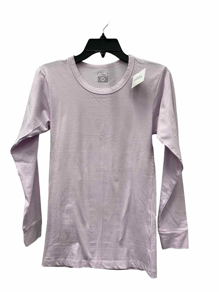 Sexy Basics Size M Lavender Long Sleeve Shirts