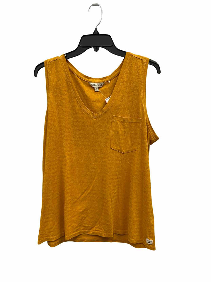 Toad & Co. Size XL Orange Stripe Tank Top