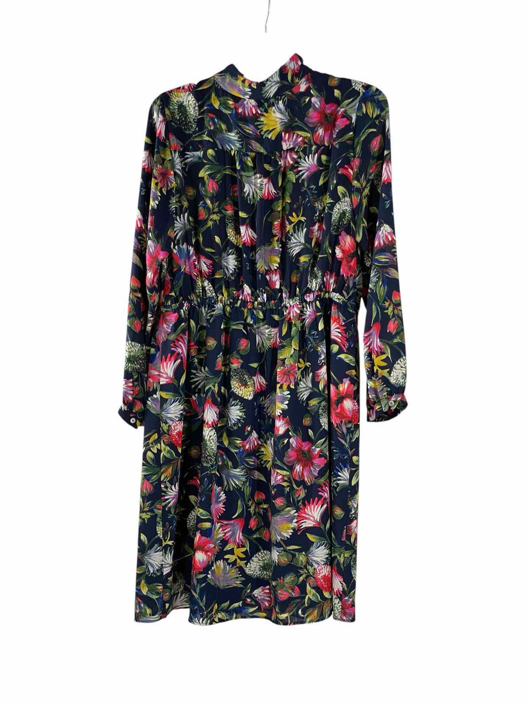 J. Crew Size M Natural Brown Green Floral Dress