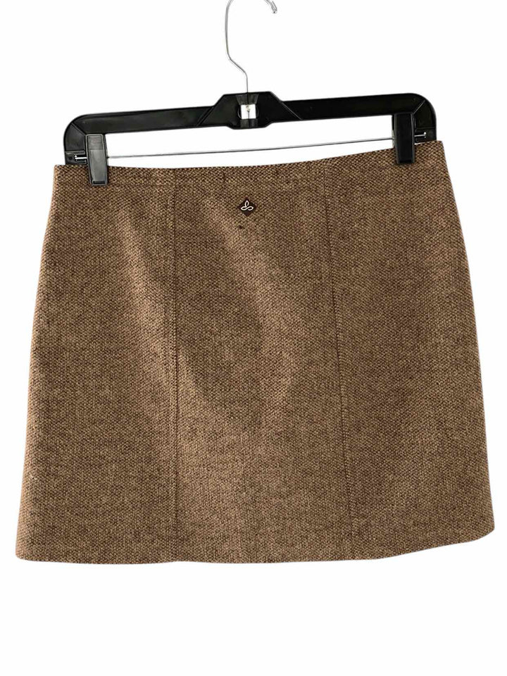 PrAna Size 2 Brown Wool Blend Skirt