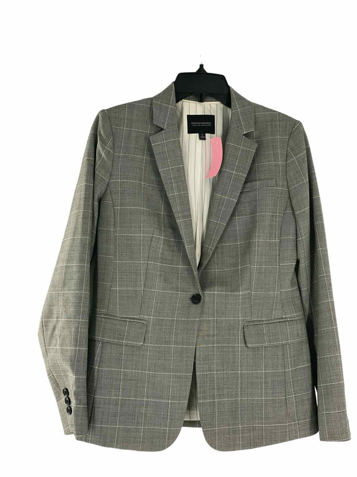 Banana Republic Size 4 Gray Blazer