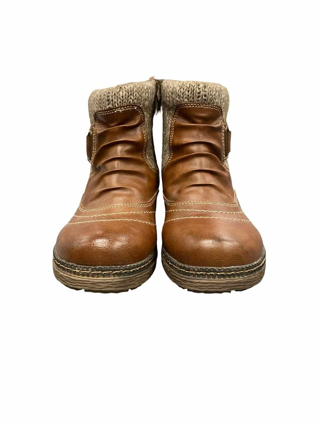 Spring Step Shoe Size 40 Brown Synthetic Leather Water Resistant Boots(Ankle)