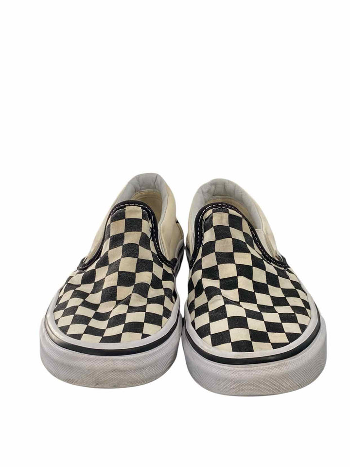 Vans Shoe Size 6.5 White Black Checkered Sneakers