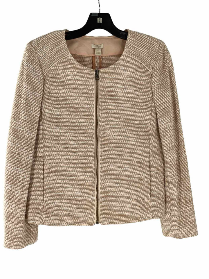 J Crew Size 6 Cream Sparkle Jacket