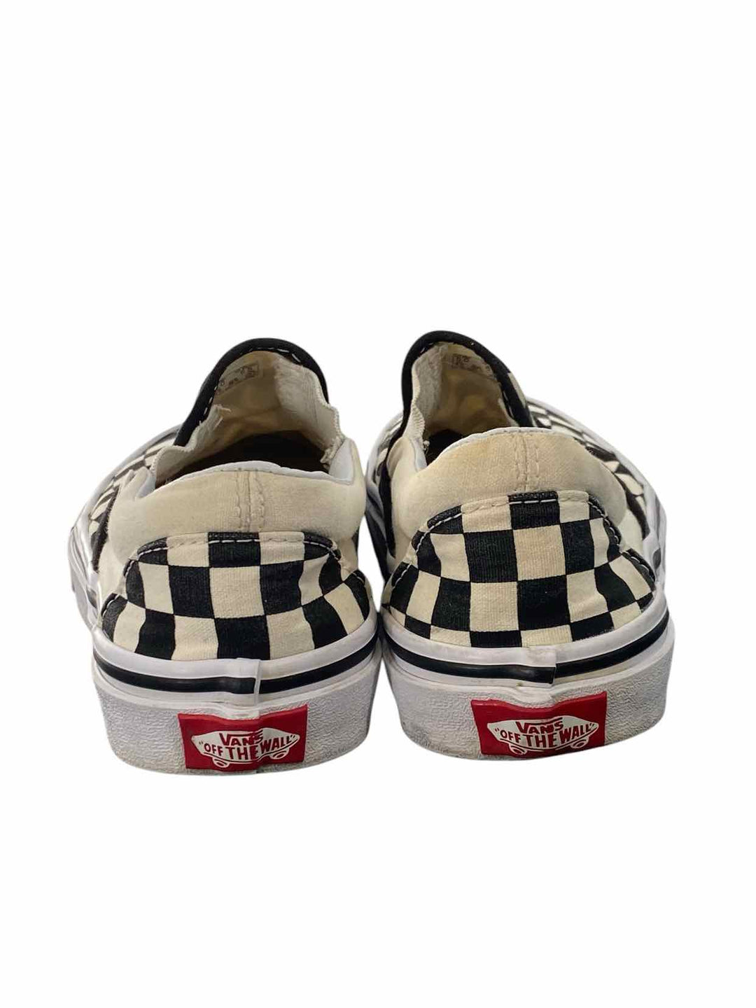 Vans Shoe Size 6.5 White Black Checkered Sneakers