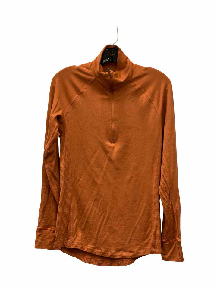 Icebreaker Size L Orange Athletic Long Sleeve