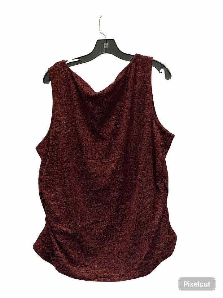 Maurices Size 2X Maroon Tank Top