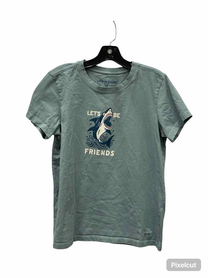 Life is Good Size M Blue T-shirt