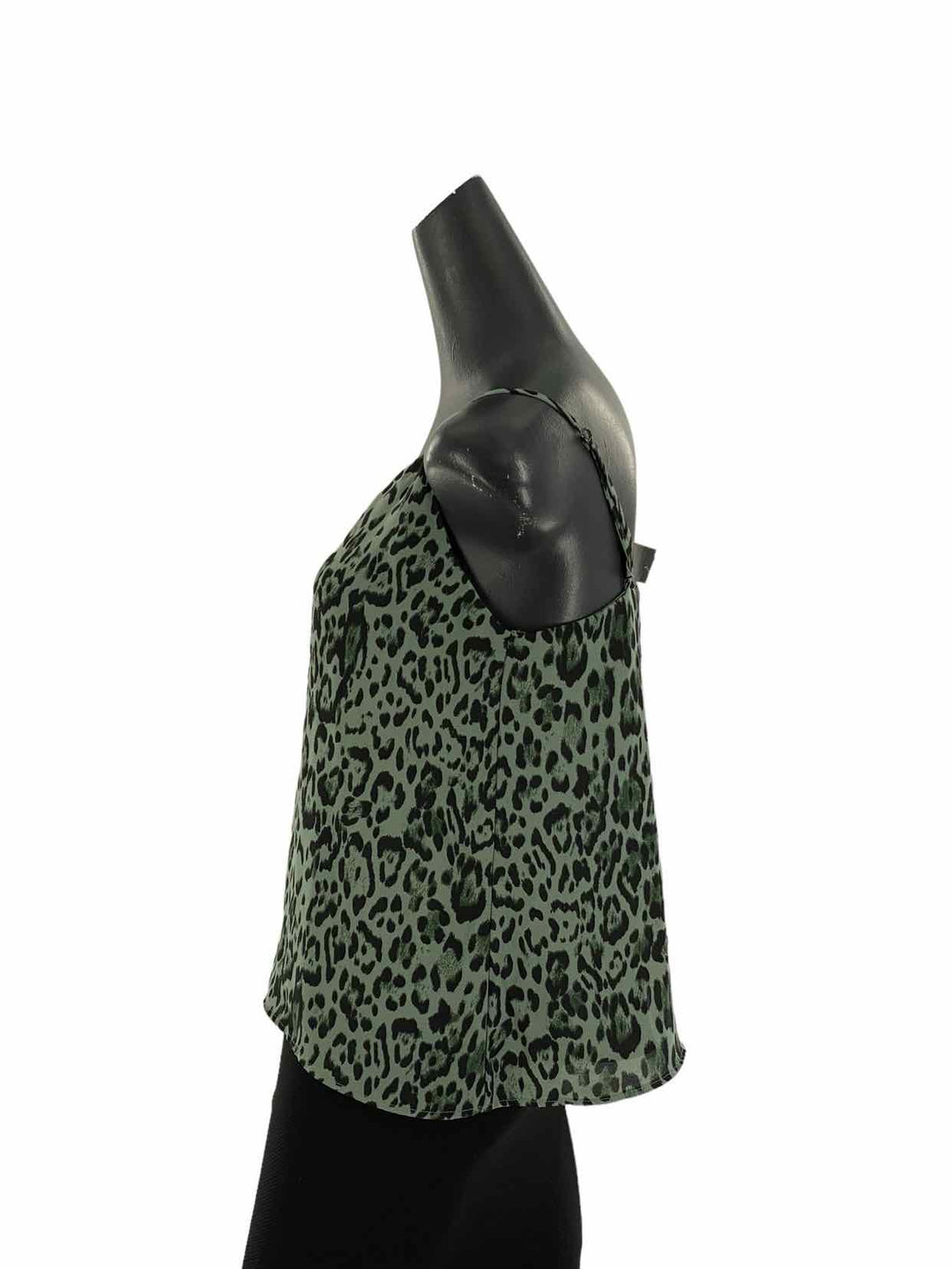 Socialite Size S Green Cheetah Tank Top