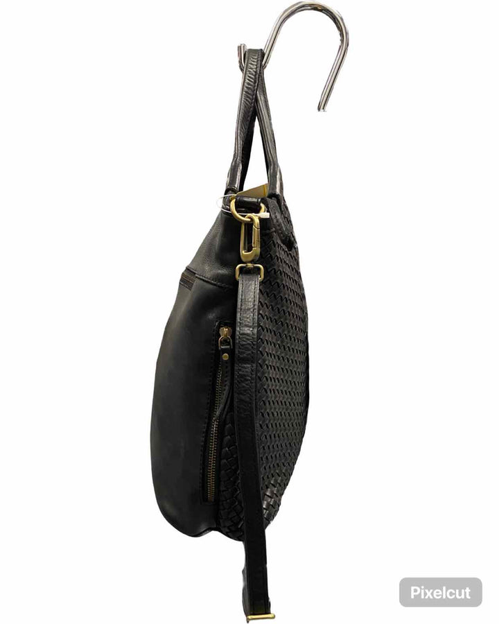Milo Black W/Crossbody Strap Purse