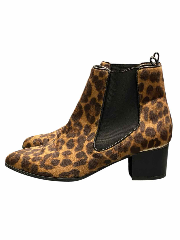 Nine West Shoe Size 9.5 Brown Cheetah Boots(Ankle)