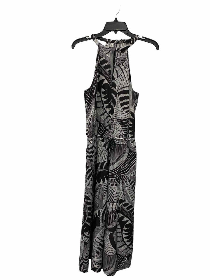Athleta Size S/M Black Gray Print Dress