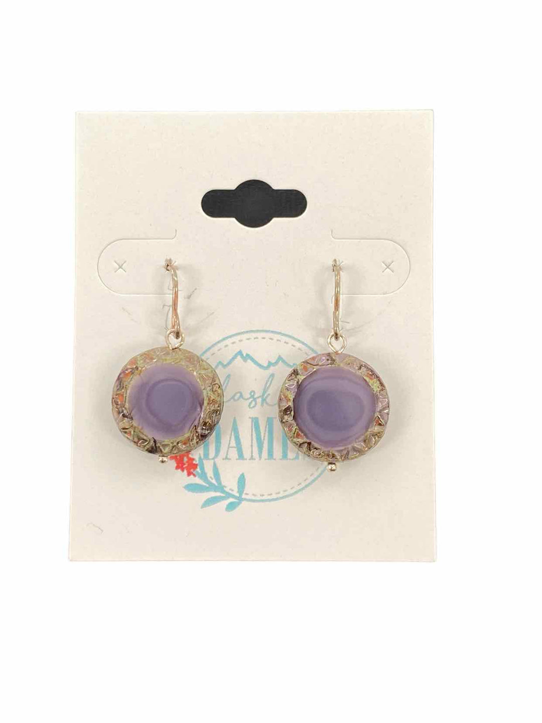 Carlie Beads (Yukon) Purple Earrings