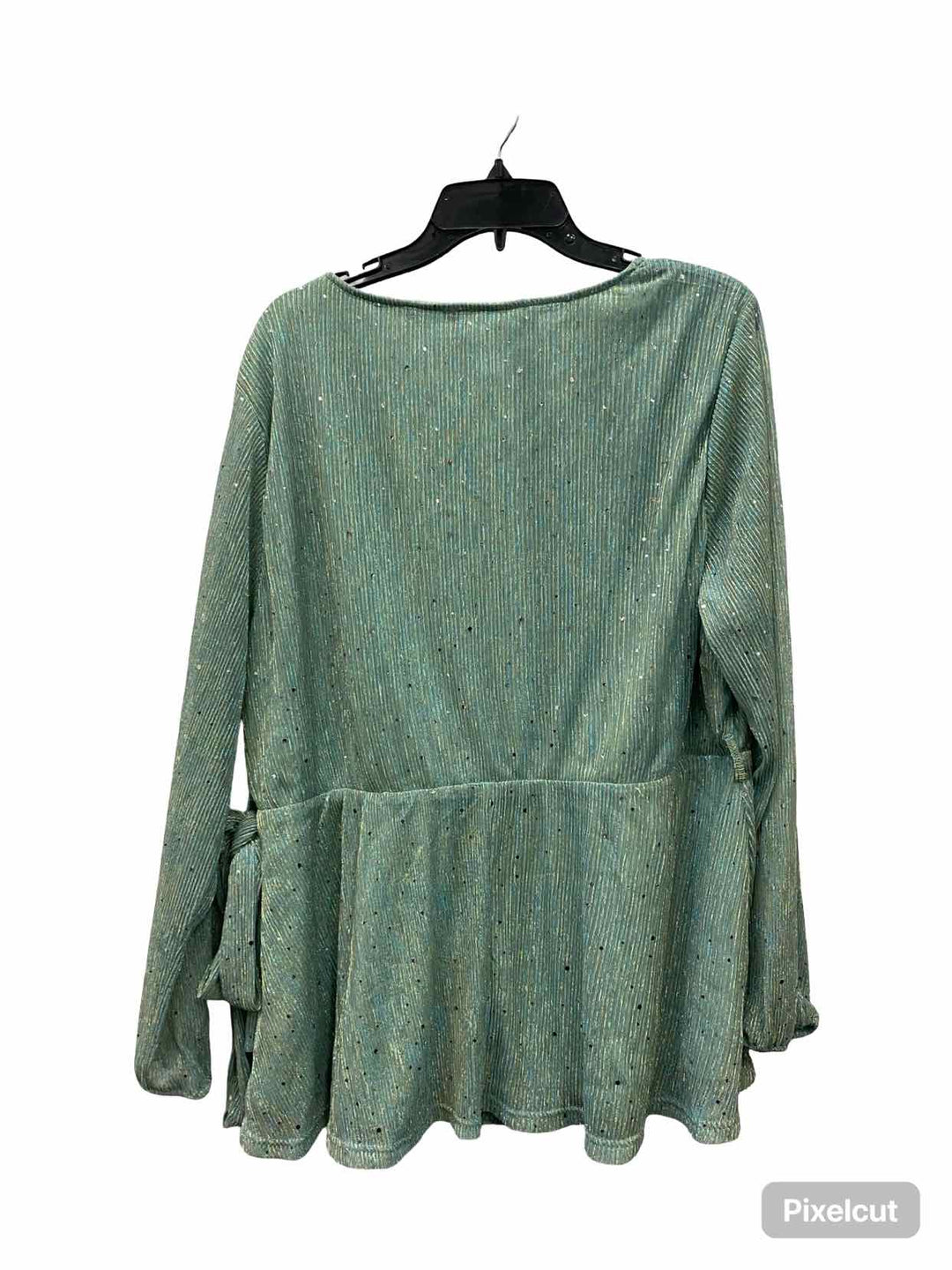 Bloomchic Size 18 Cyan Gold Long Sleeve Shirts