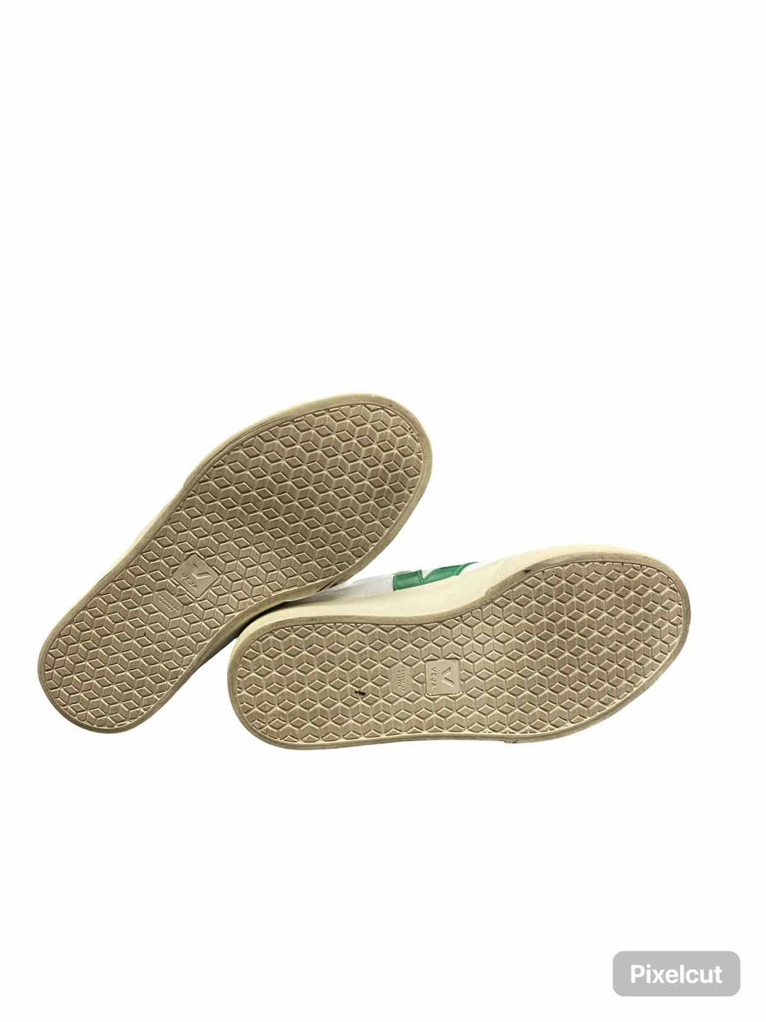Veja Shoe Size 7 White Green Canvas Campo CA Sneakers