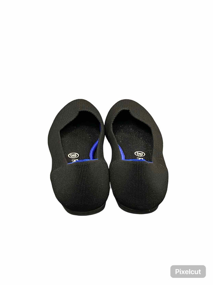 Rothy's Shoe Size 10.5 Black Recycled plastic bottles The Point Flats Flats