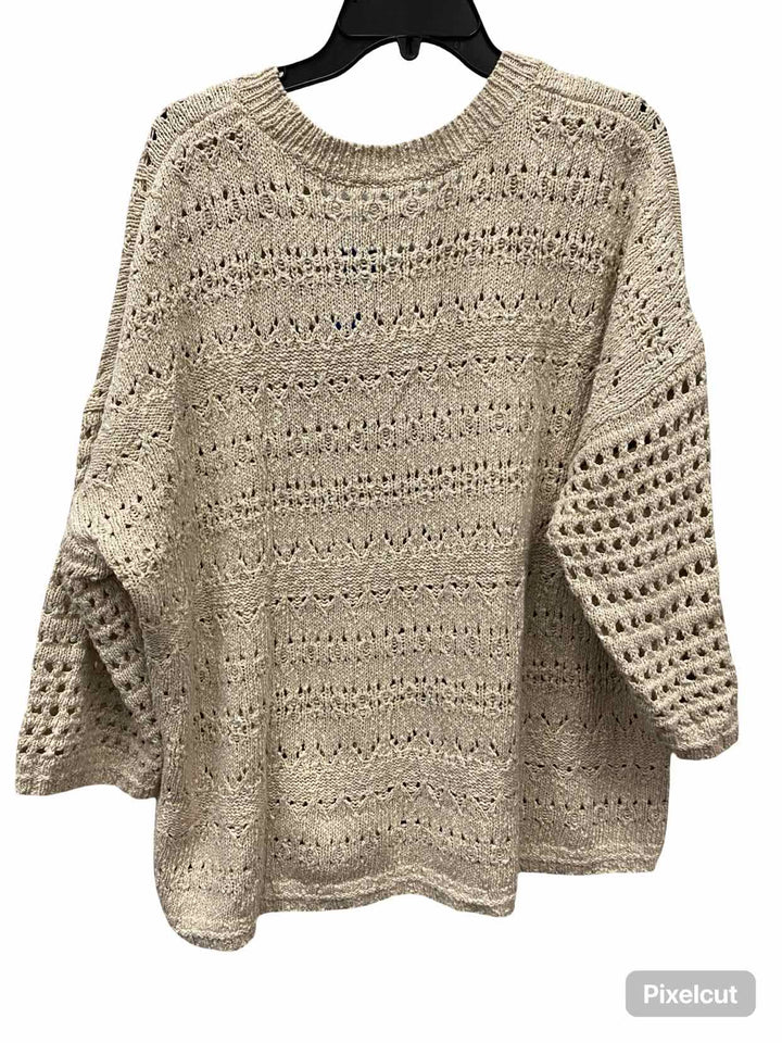 Cabi Size XL Beige Sweater