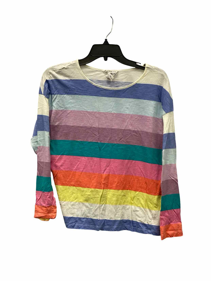 For The Republic Size M Multi-Color Striped Long Sleeve Shirts