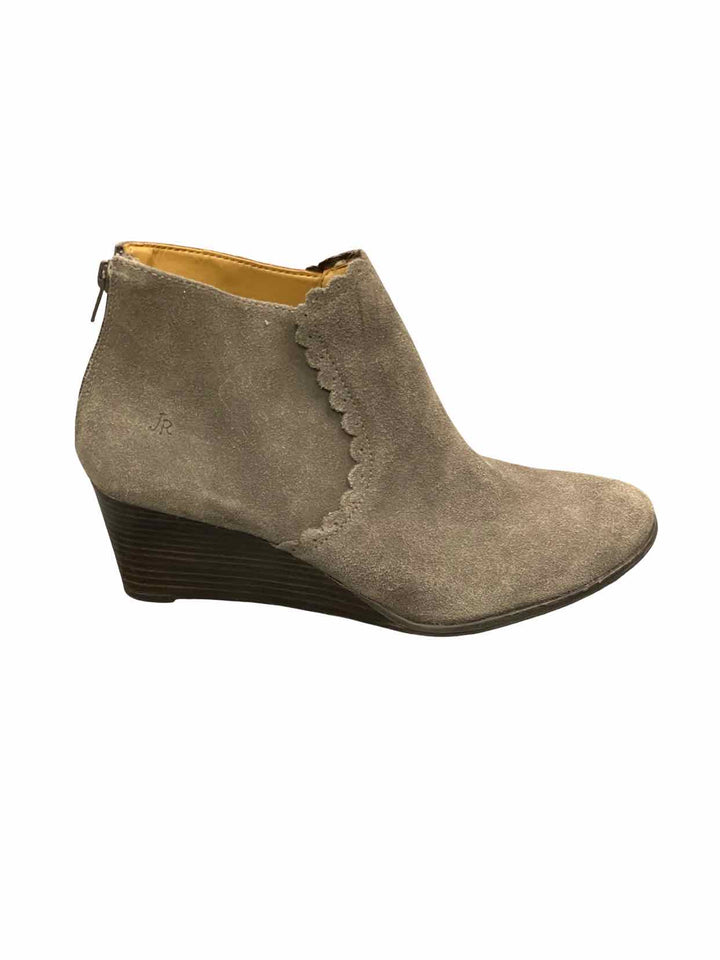 Jack Rogers Shoe Size 8.5 Grey Suede Wedge Boots(Ankle)