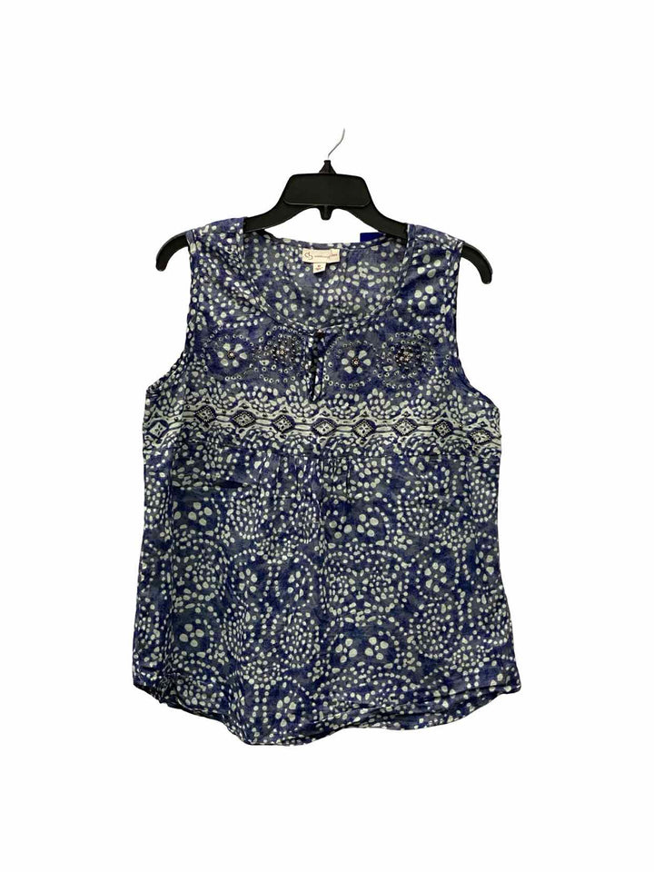 Established 1962 Size M Blue Sparkly Tank Top