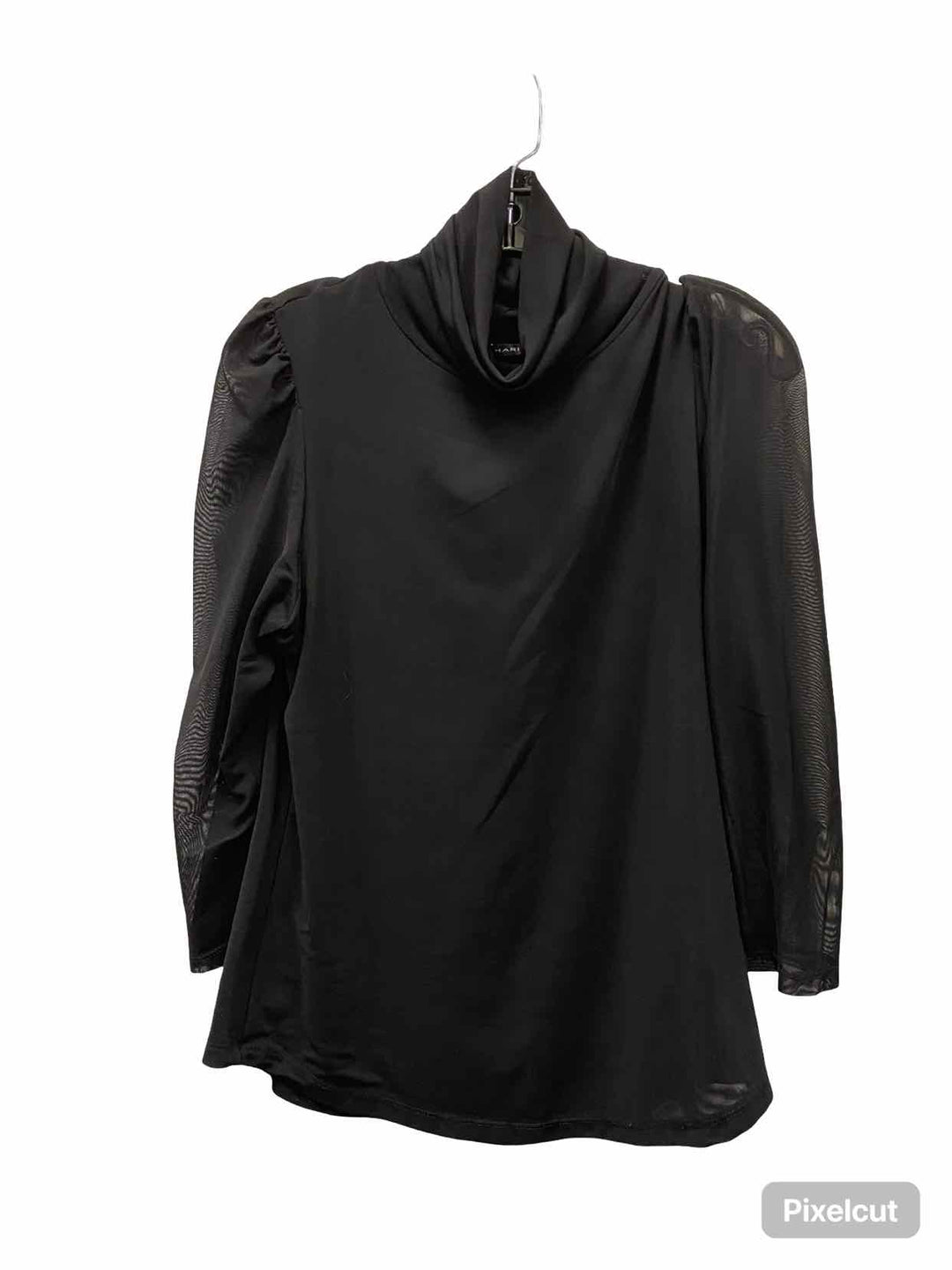 Tahari Size L Black Long Sleeve Shirts